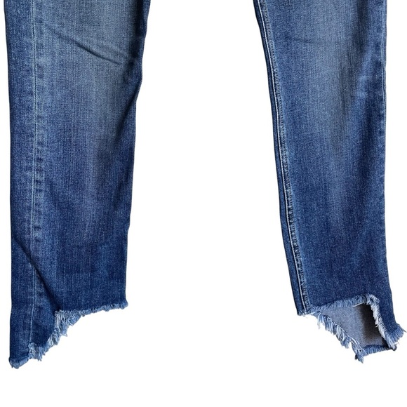 rag & bone CATE STEP HEM SKINNY ANKLE Mid-Rise Jeans In HAMPTON Chewed Hem Sz 26 - Picture 4 of 11
